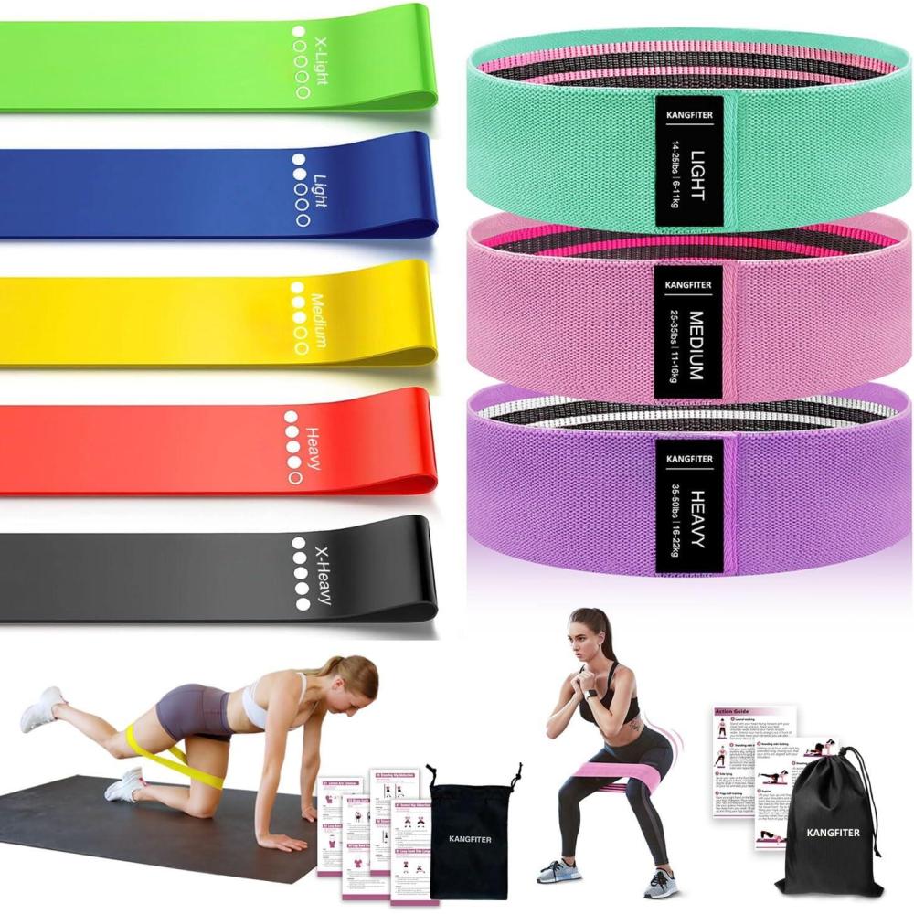 imageNonSlip Fabric Resistance Bands for Working Out Loop Exercise Bands for Booty Leg Butt Glute Stretch Workout Bands for Women ampamp Men Hip Elastic Bands for Home Gym Fitness Yoga Pilates3Colorful Set