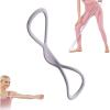 Figure 8 Exercise Bands for Women Men, 2025 New Resistance Bands Exercise Bands with Handles for Working Out, Upgrade Portable Rubber Resistance Band Chest Expander Strap(Grey)