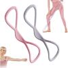 Figure 8 Exercise Bands for Women Men, 2025 New Resistance Bands Exercise Bands with Handles for Working Out, Upgrade Portable Rubber Resistance Band Chest Expander Strap(Pink+Grey)