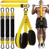 HPYGN Two Foots Pull Up Assistance Bands, Heavy Duty Resistance Band for Pull Up Bar, Adjustable Weight/Size with Fabric Feet/Knee Rest, Bands for Pull Up Assist for Strength Training, Pull Up(Yellow)