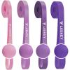 LEEKEY Resistance Bands, Exercise Bands with Handles,Pull Up Assist Bands – Band Set with Door Anchor – Bands for Working Out,Band for Men and Women Fitness Training,Home Workouts(15-125LBS PINK PURPLE)