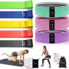 Non-Slip Fabric Resistance Bands for Working Out, Loop Exercise Bands for Booty Leg, Butt, Glute, Stretch Workout Bands for Women & Men, Hip Elastic Bands for Home Gym Fitness, Yoga, Pilates(3.Colorful Set)