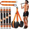 Pull Up Assistance Bands, 350lbs Heavy Duty Resistance Band for Pull Up, 4 Pull Up Bands with Two Foots Fabric Feet/Knee Rest, Adjustable Weight/Size Bands for Pull Up Assist for Strength Training(Orange)
