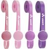 WHATAFIT Resistance Bands,Pull Up Assist Bands Set with Handles, Exercise & Workout Bands with Door Anchor for Men & Women – Home Fitness Equipment for Strength Training, Stretching(5-85LBS PINK PURPLR)