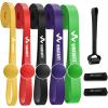 WHATAFIT Resistance Bands,Pull Up Assist Bands Set with Handles, Exercise & Workout Bands with Door Anchor for Men & Women – Home Fitness Equipment for Strength Training, Stretching(5-125LBS COLORFUL+GRIP)