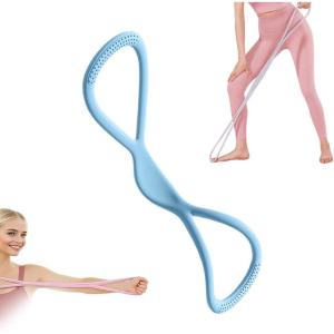 Figure 8 Exercise Bands for Women Men, 2025 New Resistance Bands Exercise Bands with Handles for Working Out, Upgrade Portable Rubber Resistance Band Chest Expander Strap(Blue)