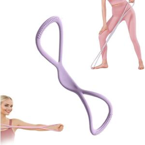 Figure 8 Exercise Bands for Women Men, 2025 New Resistance Bands Exercise Bands with Handles for Working Out, Upgrade Portable Rubber Resistance Band Chest Expander Strap(Pueple)
