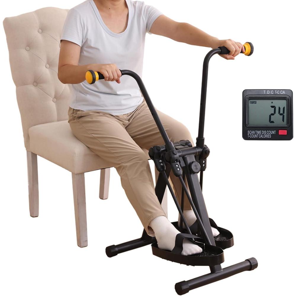imagePedal Exerciser Bike for Seniors Hand Arm Leg and Knee Physical Therapy Exercise Equipment Elderly Recovery Home Exercise Bike for Total Body Upper and Lower Limb Trainer