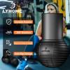 LYHOME Landmine Attachment for Barbells, Rubber Material, Designed for Pressing,Rowing, Spinning and Compatible with Standard 50mm Barbell(Black)