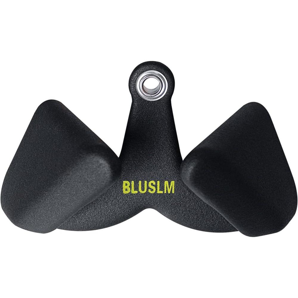 imageBLUSLM LAT Pull Down Bar for Cable Machine LAT Pulldown Attachments Tbar Vbar Cable Attachment for Gym Back Tricep Strength Training HandleBL02