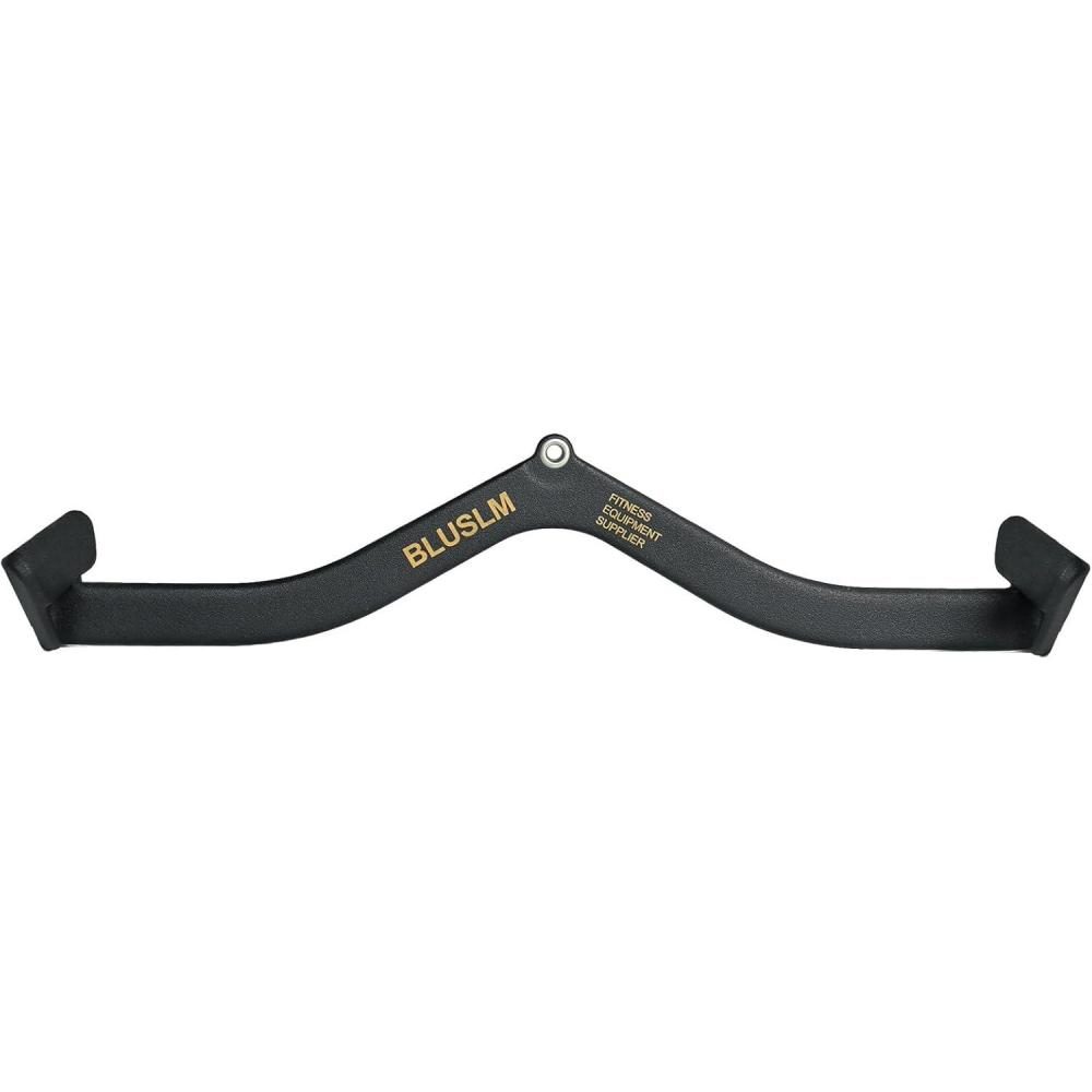 imageBLUSLM LAT Pull Down Bar for Cable Machine LAT Pulldown Attachments Tbar Vbar Cable Attachment for Gym Back Tricep Strength Training HandleBL4PLUS