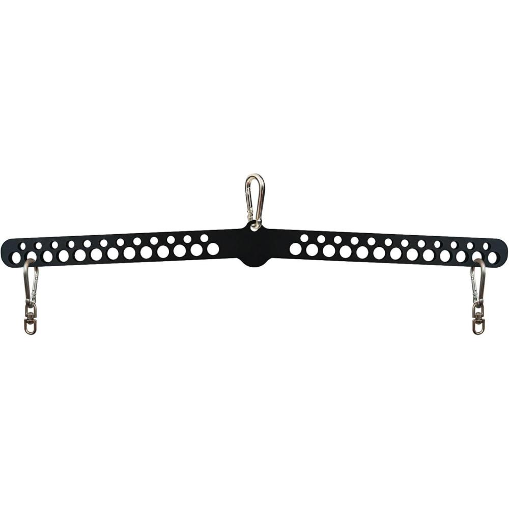 imageKORIKAHM MultiGrip LAT Pull Down Bar for Home Gym Fitness Spreader Plate LAT Pulldown Attachments for Pulley System Cable Machine Double to Single Cable Attachment Exercise HandleMulti Hole Bar 3