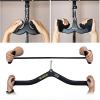 BLUSLM LAT Pull Down Bar for Cable Machine, LAT Pulldown Attachments T-bar V-bar Cable Attachment for Gym, Back Tricep Strength Training Handle(3 PIECES)