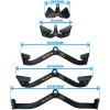 BLUSLM LAT Pull Down Bar for Cable Machine, LAT Pulldown Attachments T-bar V-bar Cable Attachment for Gym, Back Tricep Strength Training Handle(5 PIECES)