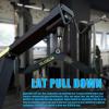 BLUSLM LAT Pull Down Bar for Cable Machine, LAT Pulldown Attachments T-bar V-bar Cable Attachment for Gym, Back Tricep Strength Training Handle(BL05)