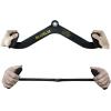 BLUSLM LAT Pull Down Bar for Cable Machine, LAT Pulldown Attachments T-bar V-bar Cable Attachment for Gym, Back Tricep Strength Training Handle(BL05)