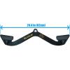BLUSLM LAT Pull Down Bar for Cable Machine, LAT Pulldown Attachments T-bar V-bar Cable Attachment for Gym, Back Tricep Strength Training Handle(BL06)