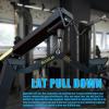 BLUSLM LAT Pull Down Bar for Cable Machine, LAT Pulldown Attachments T-bar V-bar Cable Attachment for Gym, Back Tricep Strength Training Handle(BL06)