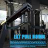 BLUSLM LAT Pull Down Bar for Cable Machine, LAT Pulldown Attachments T-bar V-bar Cable Attachment for Gym, Back Tricep Strength Training Handle(BL07)