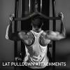 BLUSLM LAT Pull Down Bar for Cable Machine, LAT Pulldown Attachments T-bar V-bar Cable Attachment for Gym, Back Tricep Strength Training Handle(BL4PLUS)