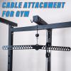 KORIKAHM Multi-Grip LAT Pull Down Bar for Home Gym Fitness, Spreader Plate LAT Pulldown Attachments for Pulley System Cable Machine, Double to Single Cable Attachment Exercise Handle(Multi Hole Bar 3)