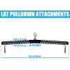 KORIKAHM Multi-Grip LAT Pull Down Bar for Home Gym Fitness, Spreader Plate LAT Pulldown Attachments for Pulley System Cable Machine, Double to Single Cable Attachment Exercise Handle(Multi Hole Bar 2)