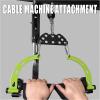 KORIKAHM Multi-Grip LAT Pull Down Bar for Home Gym Fitness, Spreader Plate LAT Pulldown Attachments for Pulley System Cable Machine, Double to Single Cable Attachment Exercise Handle(MINI BAR)