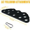 KORIKAHM Multi-Grip LAT Pull Down Bar for Home Gym Fitness, Spreader Plate LAT Pulldown Attachments for Pulley System Cable Machine, Double to Single Cable Attachment Exercise Handle(MINI BAR)