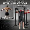 Mikolo Lateral Raise Attachment for Squat Rack, Standing Lateral Raise Machine with 1″ Holes, Power Rack Cage Attachment, Upper Body Strength Training Machine for Home Gym(Red)