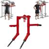 Mikolo Lateral Raise Attachment for Squat Rack, Standing Lateral Raise Machine with 1″ Holes, Power Rack Cage Attachment, Upper Body Strength Training Machine for Home Gym(Red)