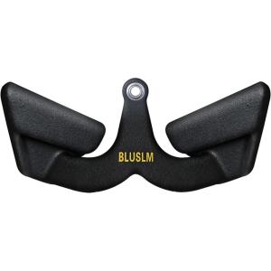 BLUSLM LAT Pull Down Bar for Cable Machine, LAT Pulldown Attachments T-bar V-bar Cable Attachment for Gym, Back Tricep Strength Training Handle(BL03)