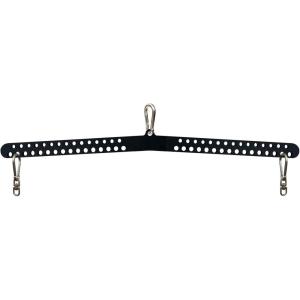KORIKAHM Multi-Grip LAT Pull Down Bar for Home Gym Fitness, Spreader Plate LAT Pulldown Attachments for Pulley System Cable Machine, Double to Single Cable Attachment Exercise Handle(Multi Hole Bar 2)