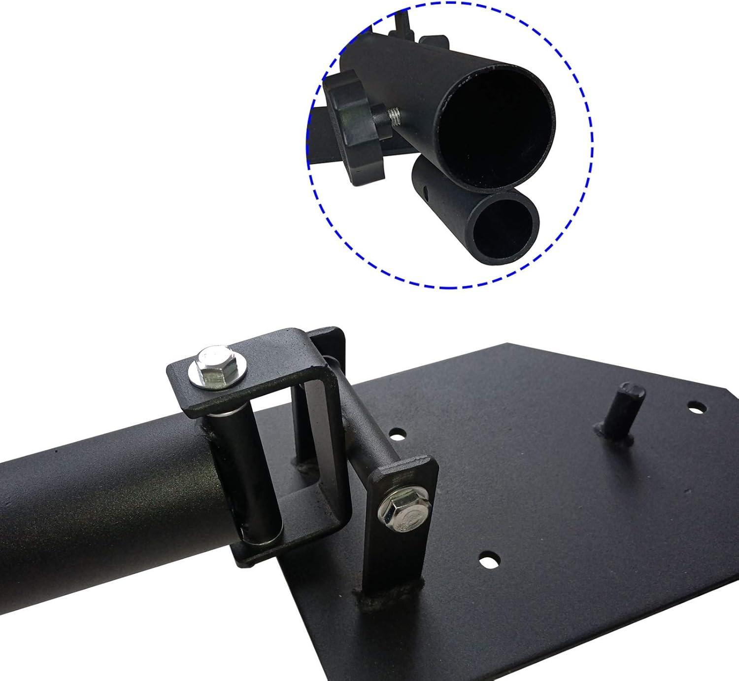 imageMARSAFIT Landmine Base Portable Barbell Deluxe T bar Row Attachment landmine attachment for barbell fits 1 Inch Standard and 2 Inch Bars