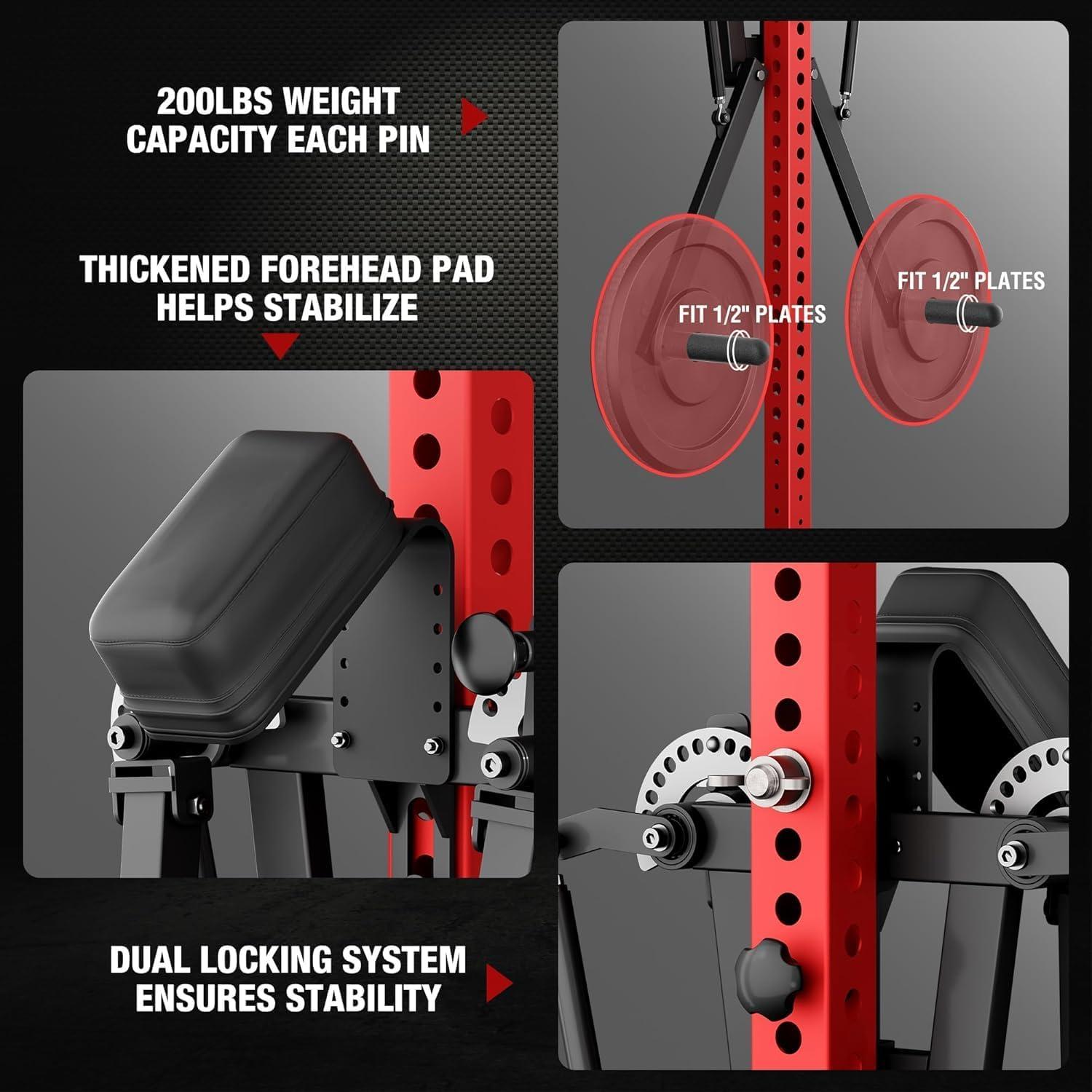 imageMikolo Lateral Raise Attachment Lateral Raise amp Chest Fly Machine Shoulder Press Machines for Chest amp Shoulders Power Rack Attachment with 1 Holes Upper Body Workout Equipment for Home Gym