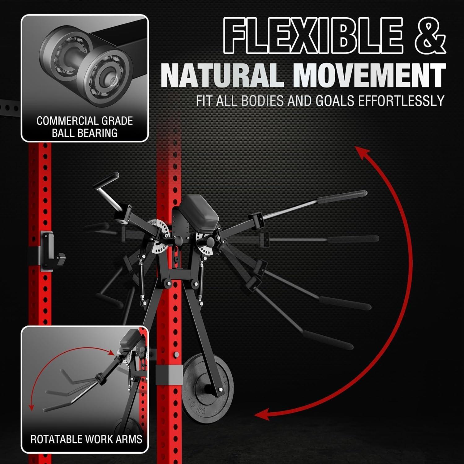imageMikolo Lateral Raise Attachment Lateral Raise amp Chest Fly Machine Shoulder Press Machines for Chest amp Shoulders Power Rack Attachment with 1 Holes Upper Body Workout Equipment for Home Gym