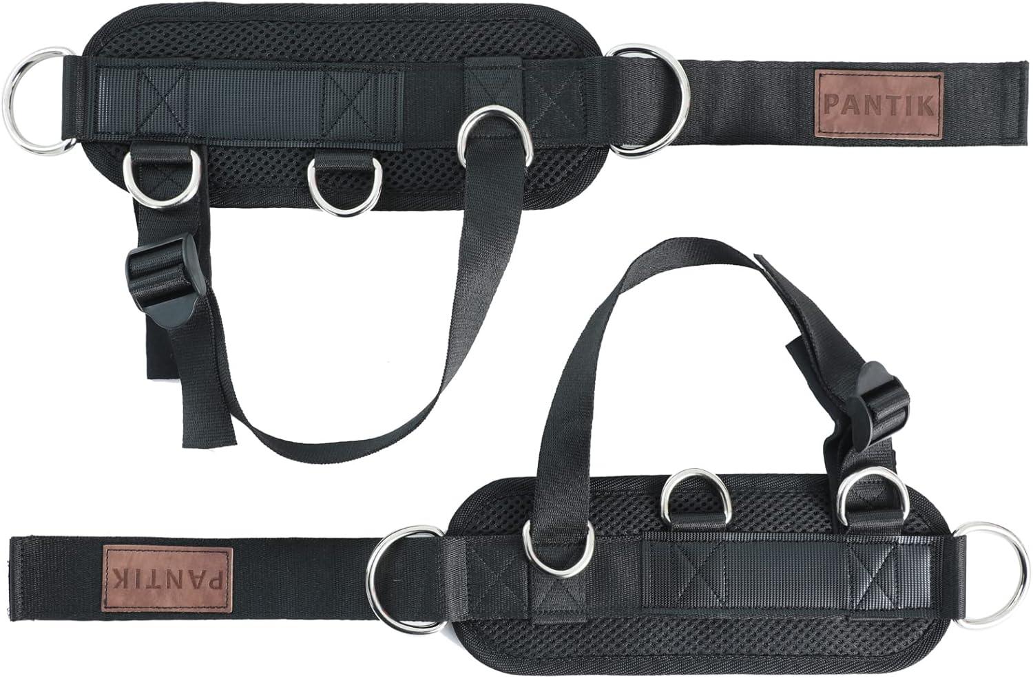 imagePANTIK Ankle Strap for Cable Machine Adjustable Cable Ankle Attachments for Gym Comfort fit Neoprene Padded Steel Double DRing Ankle Cuffs for Cable Kickbacks Lift The Butts Tone The Legs