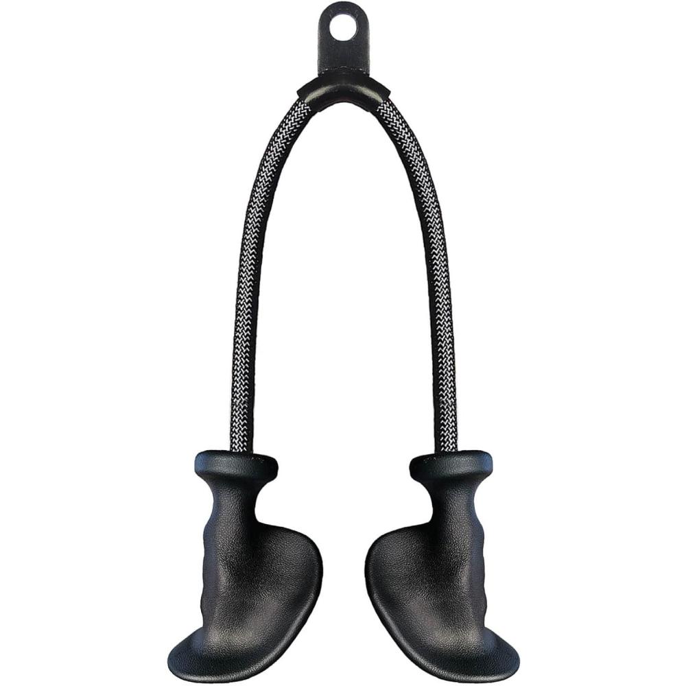 imageBLUSLM Ergonomic Tricep Rope Pulldown Attachments Upgraded 27 32 40 amp 47 Inch Extra Long Triceps Rope Cable Attachments for Gym LAT Pull Down Bar for Cable Machine Tricep Workout Cable AttachmentsHAND ROPE02