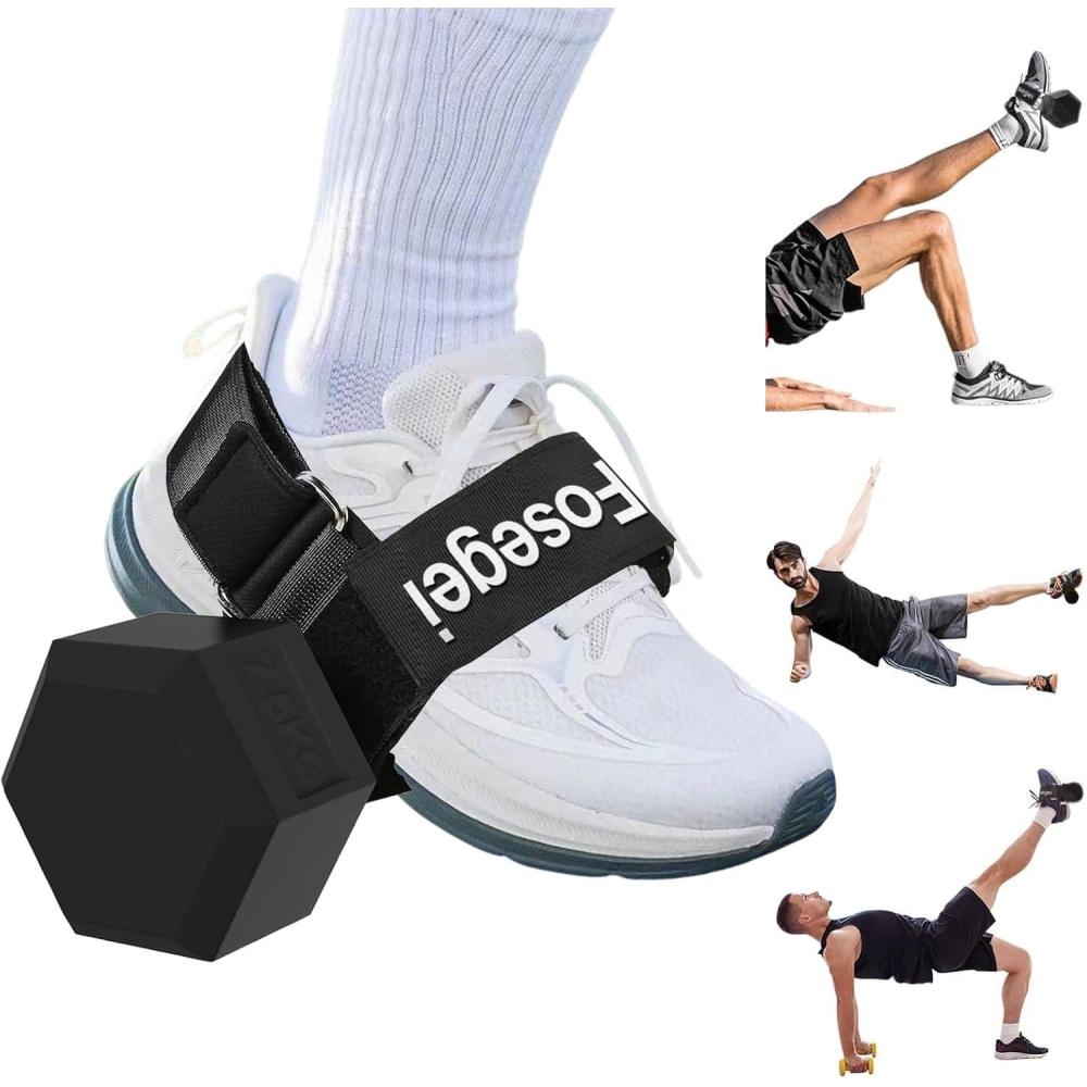 imageDumbbell Foot Attachment Tibialis Trainer Adjustable Ankle Weights Leg Workouts at Home for Hip Flexors Ankle Straps for Weight Lifting Shin Splint Hamstring Curls Leg extensions