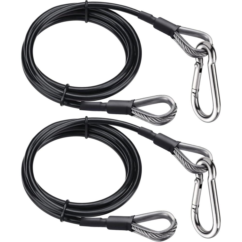 imageTOBWOLF Gym Cable Extension Fitness Extension Rope Attachment Compatible with Home Gym Accessories Thick 02 Replacement Gym Cable Machine Extension for LATTricep Pull Down Leg Extensions Machine39 2PCS