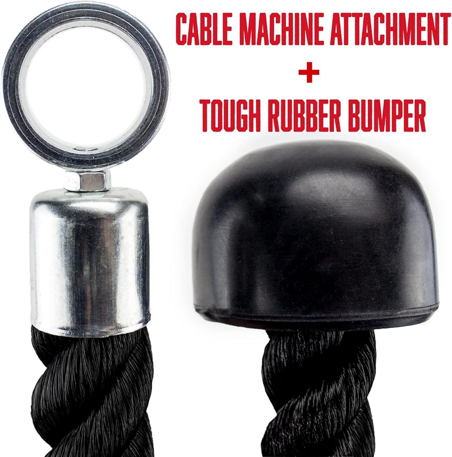 imageCrown Sporting Goods Single Grip Tricep Rope with Cable Machine Attachment