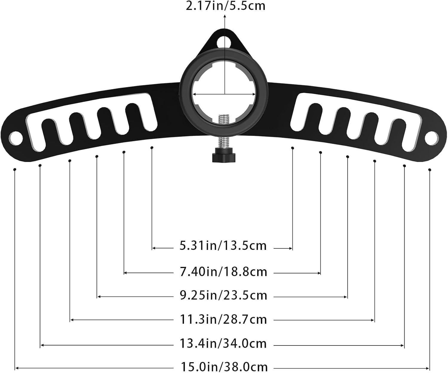imageDouble to Single Adaptor Plate for Cable Pulley Machines Durable Solid Stainless Steel with 3 Carabiners Suitable for Dual Cable Machines LAT Pulldown Shoulder amp Biceps Exercises2in1