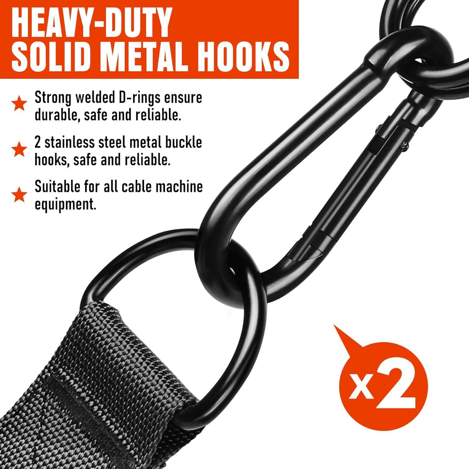 imageHeavy Duty Exercise Handles Gym Cable Handles for Cable Machine Attachments D Handle Cable Attachments Handles for Resistance Bands Workout Accessories Fitness Equipment for Home GymBlack Red