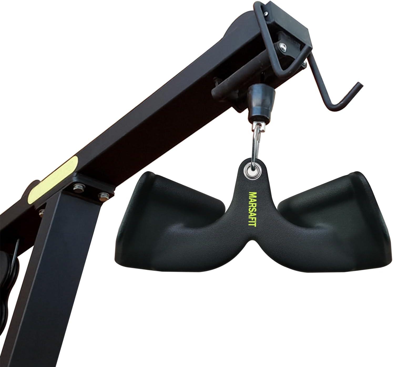 imageHome Gym Fitness Rowing Tbar Vbar Pulley Cable Machine Attachment Bicep Curl Tricep Lat pulldown Bar Back Strength Training Handle Grips Lat Pull Down Bar for Seat Row WorkoutStyle 1
