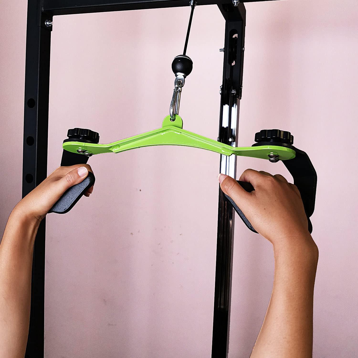 KORIKAHM Adjustable Lat Pull down Bar, Cable Machine Attachments for ...