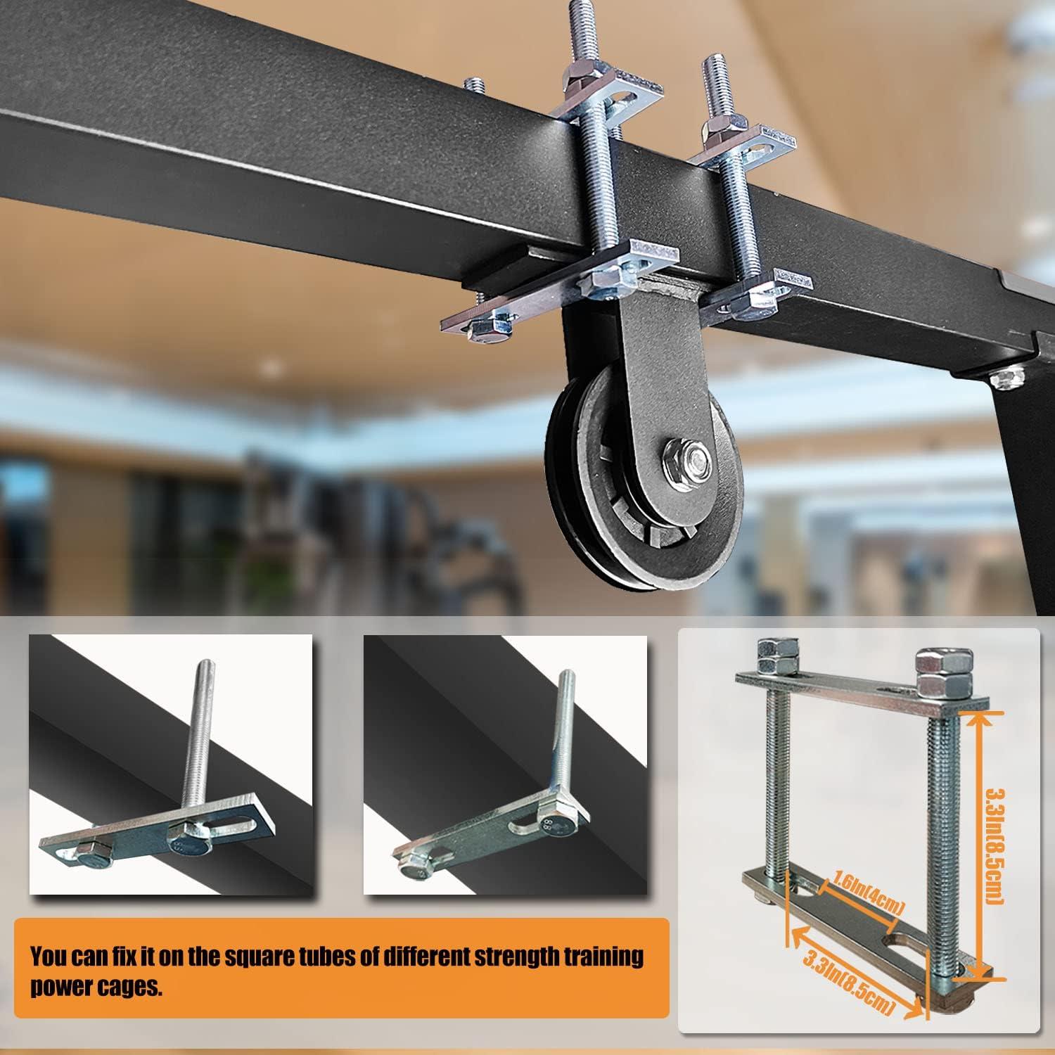 KORIKAHM Power Rack Pulley Attachment, LAT Pulldown Machine – Cable ...