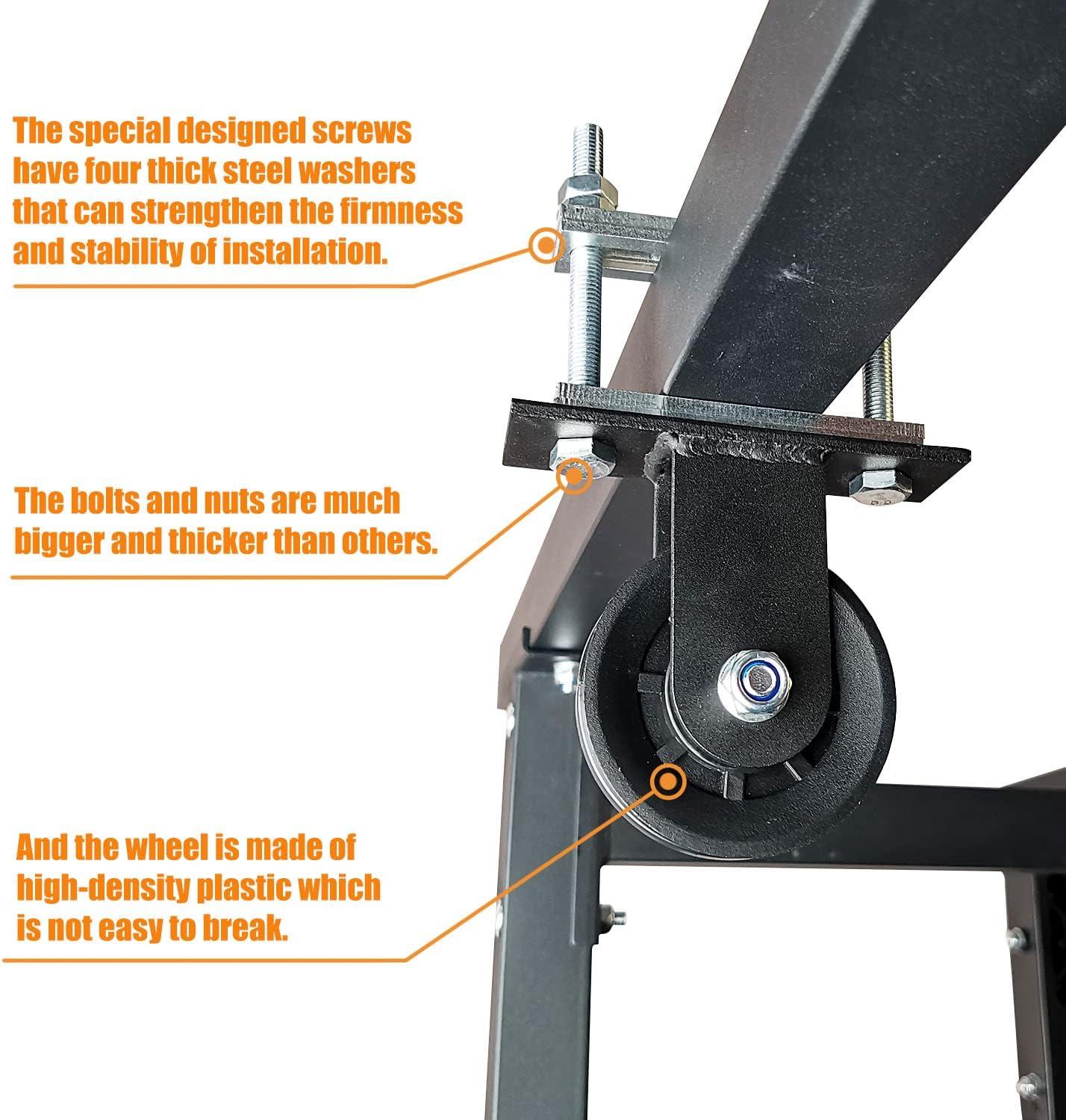 KORIKAHM Power Rack Pulley Attachment, LAT Pulldown Machine – Cable ...