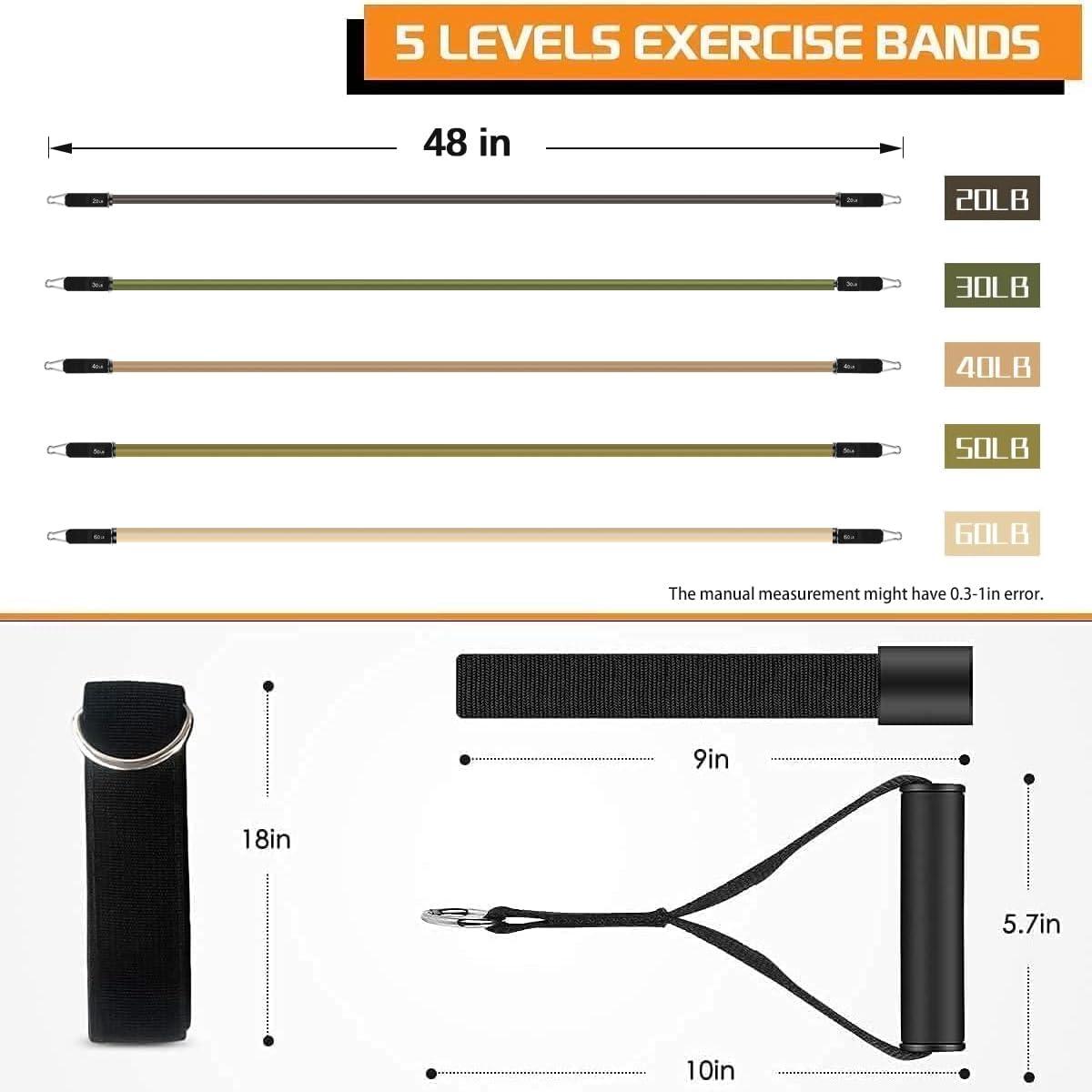 imageVEICK Resistance Bands Exercise Bands Workout Bands Resistance Bands for Working Out with Handles for Men and Women Exercising Bands for Fitness Weights Work Out at HomeArmy Green
