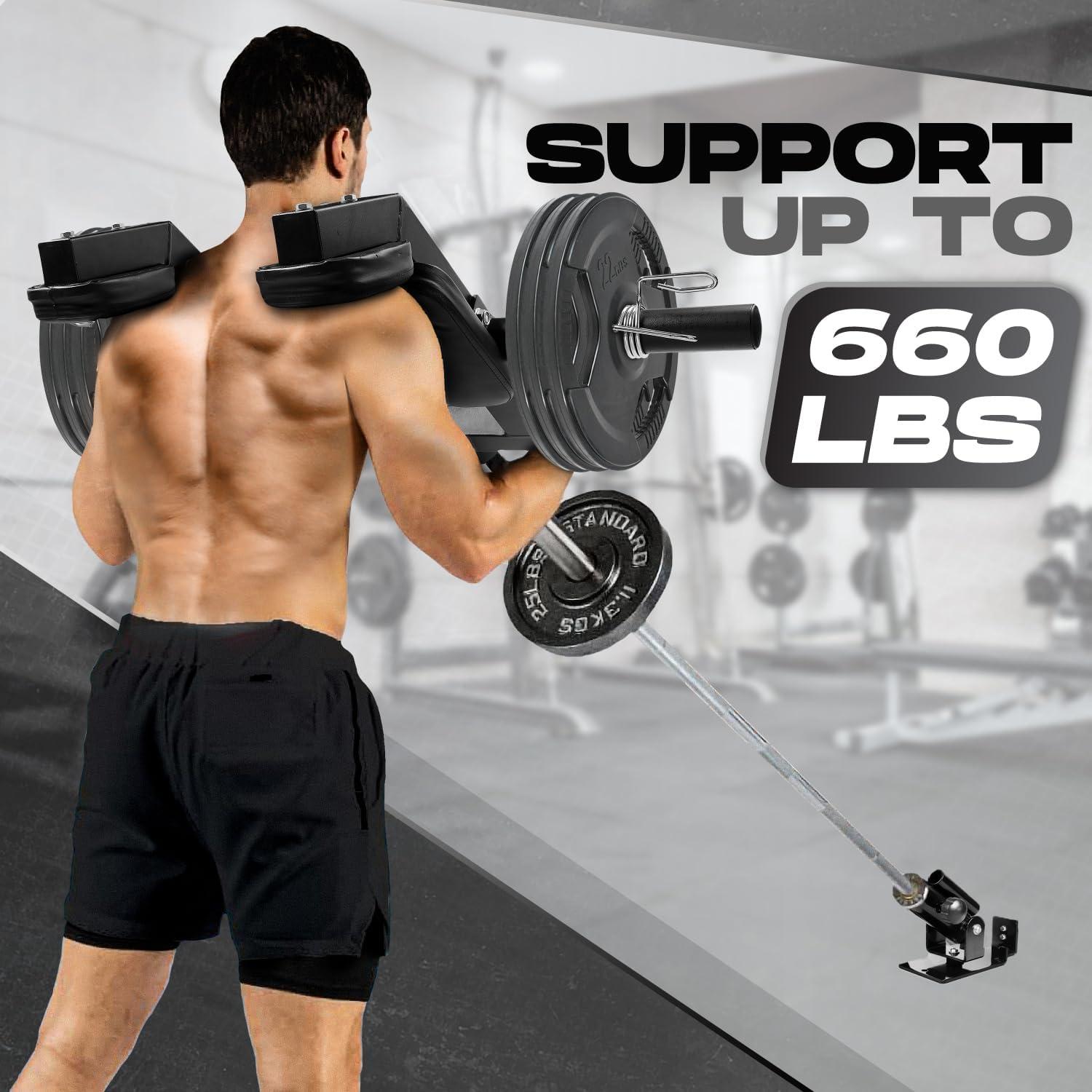 imageYes4All Viking Press Landmine Handle Attachment for 2Inch Olympic Barbell 3 Hand Grip Positions Support Home Gym for Deadlift Squat Workout Increased VersatilityA Black Viking Press
