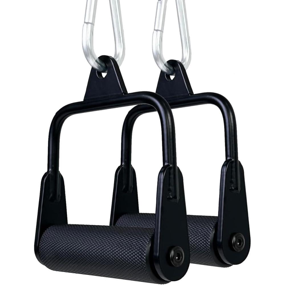 imageArm Wrestling Handles Thick Armwresting Training Equipment LAT Pulldown Attachments D Handle V Bar Cable Machine Attachments Gym Handles for Forearm Wrist Strength TrainingTwo Small Grip