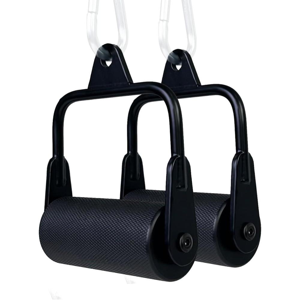 imageArm Wrestling Handles Thick Armwresting Training Equipment LAT Pulldown Attachments D Handle V Bar Cable Machine Attachments Gym Handles for Forearm Wrist Strength TrainingTwo Big Grip